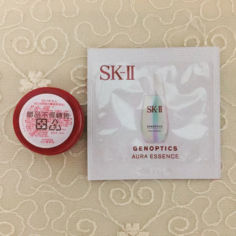 SK-II超肌能緊緻活膚霜2.5g(輕盈版)丶超肌因鑚光淨白精華0.7ml