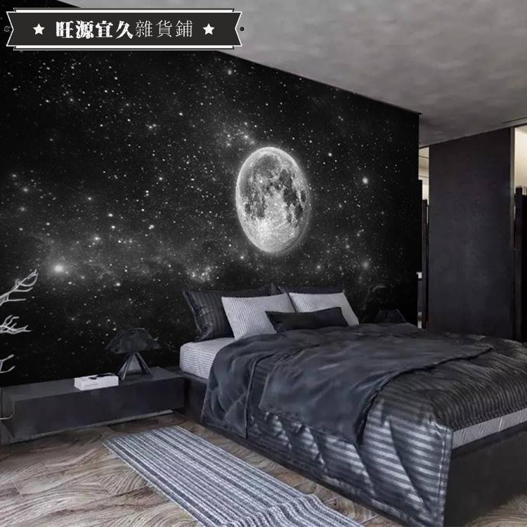 特惠 3d歐式簡約星空墻紙地球壁畫兒童房臥室電視沙發背景太空宇宙壁紙 蝦皮購物