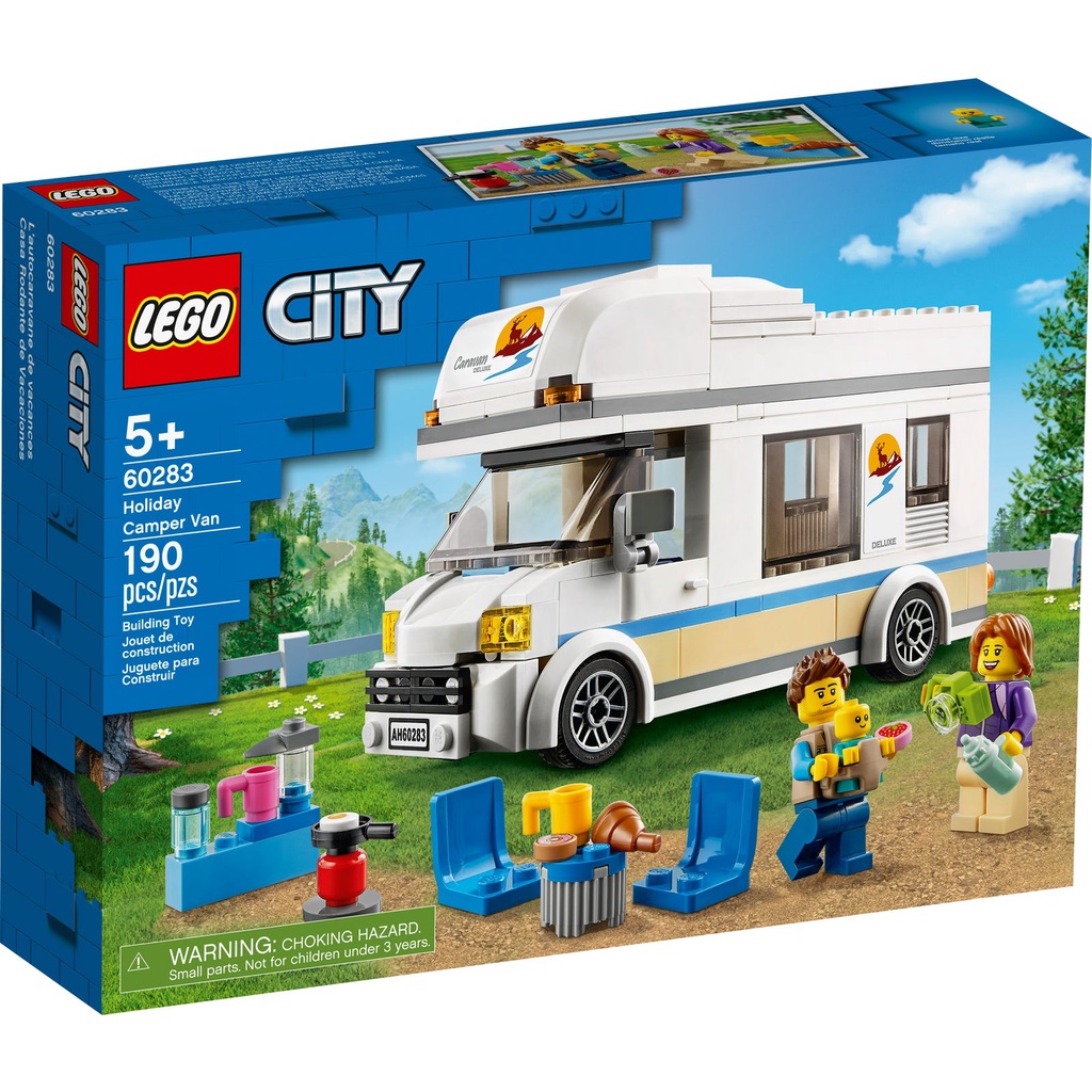 二手 LEGO 樂高 60283  CITY系列 假期露營車 9成5新 2021年購入