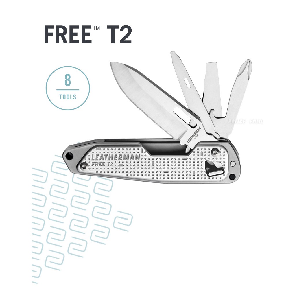 【史瓦特】Leatherman FREE T2 多功能工具刀 / 8功能(原廠25年保固)