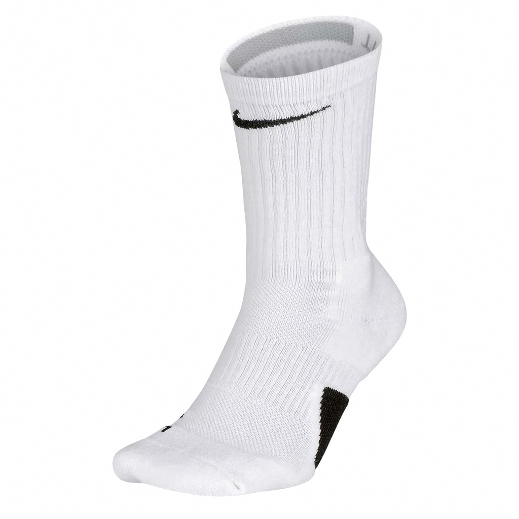 Nike 襪子 Elite 男女款 白 中筒襪 長襪 菁英 單雙入 籃球襪【ACS】 SX7622-100
