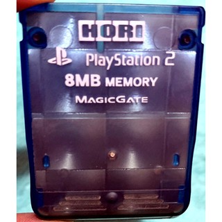 歡樂本舖 PS2記憶卡 PS2遊戲 立體格紋 藍色 日本製 原廠HORI記憶卡 8M PS2遊戲記憶卡