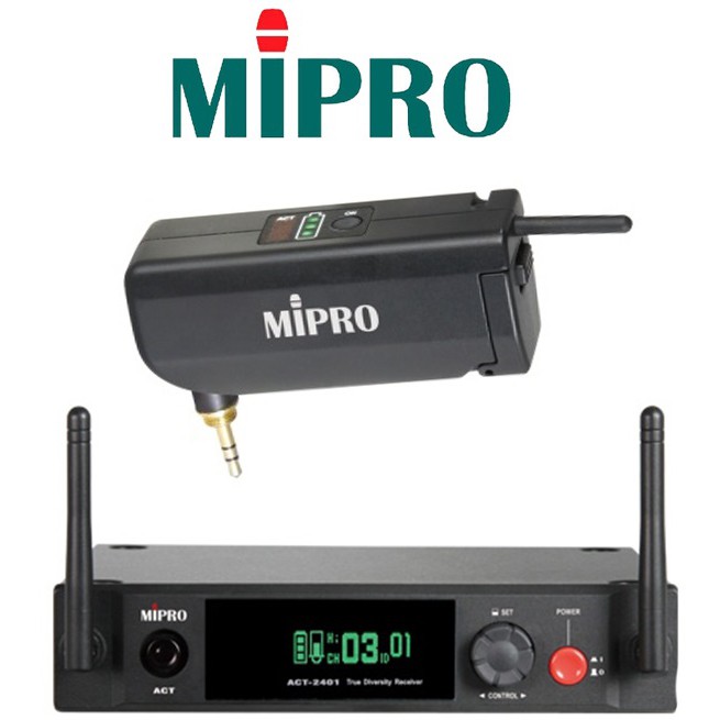 亞洲樂器 MIPRO ACF2401 無線發射器 接收器 含 吉他用發射器MT24