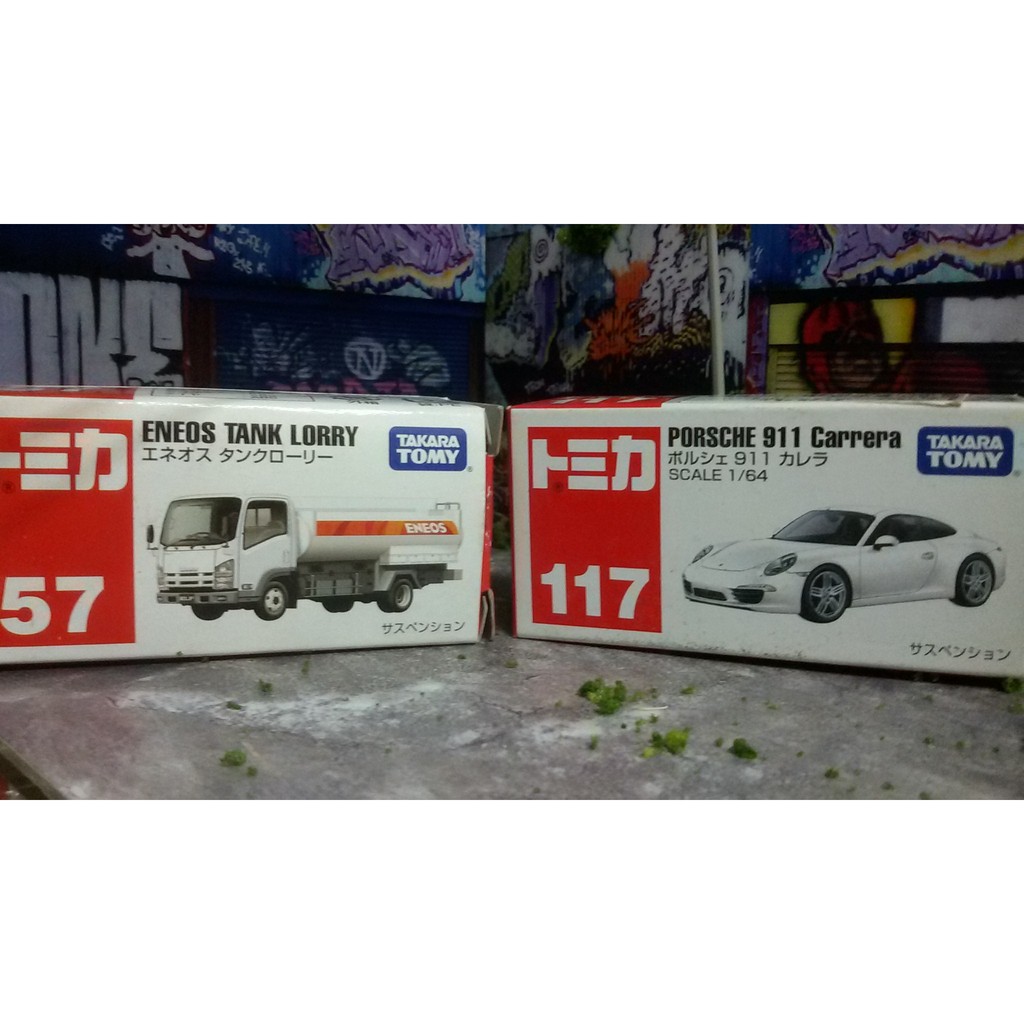 TOMICA 57 ENEOS油罐車 117 PORSCHE 911 CARRERA