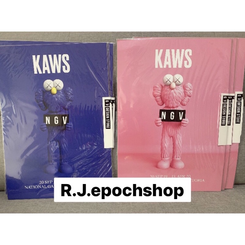 ［R.J.］現貨正品kaws ngv海報 墨爾本美術館限定