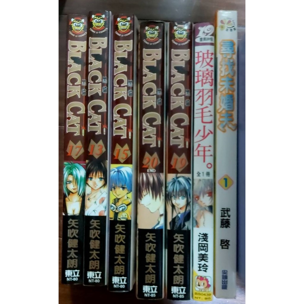 漫畫尋找未婚夫1 武藤啟 玻璃羽毛少年淺岡美玲 Black Cat黑貓13 15 17 18 19 矢吹健太朗 蝦皮購物
