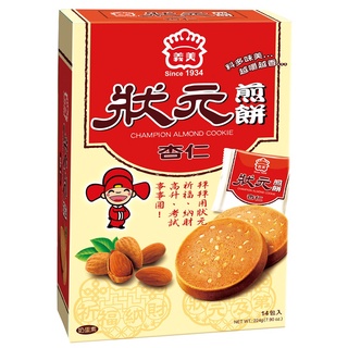 義美 狀元煎餅(杏仁/奶蛋素) 224g【家樂福】