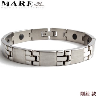 【MARE】316L白鋼手鍊：剛毅 款