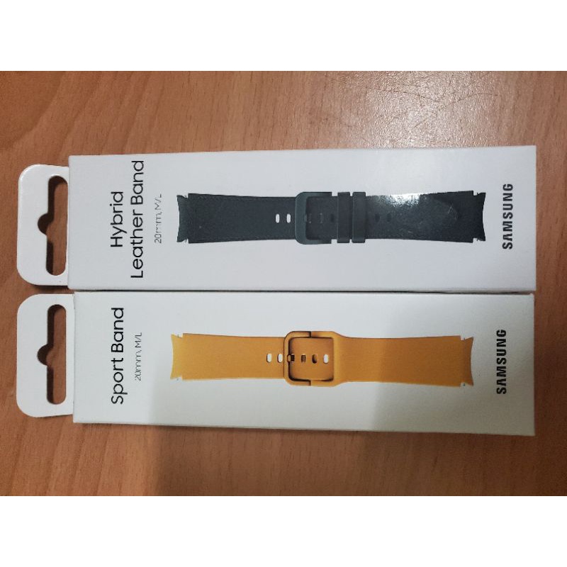 三星原廠 Galaxy Watch4 Galaxy Watch4 Classic 系列彈性運動錶帶 M/L 黃色款 黑色