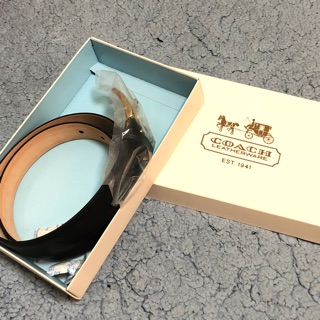 Coach 皮帶 80cm 32腰 中性皮帶 全新正品