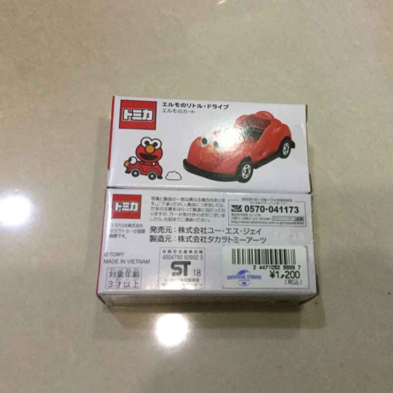 日版 TOMICA 環球影城 USJ 限定 大阪 芝麻街 ELMO 現貨