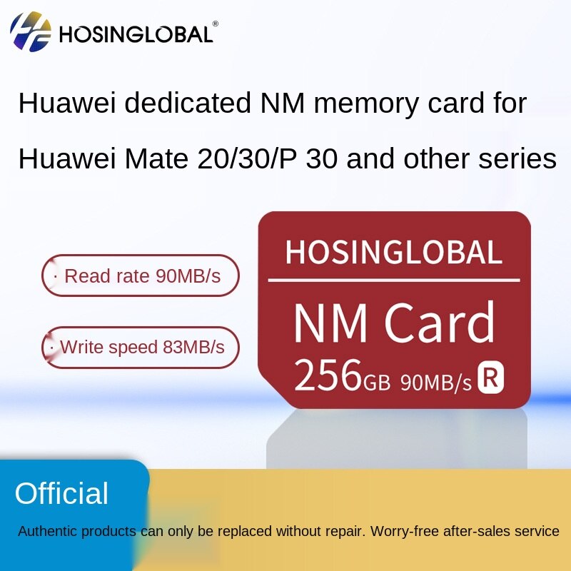 Nm 卡 90MB / s 128GB / 256GB 適用於 Mate20 Pro Mate20 X Mate30 P