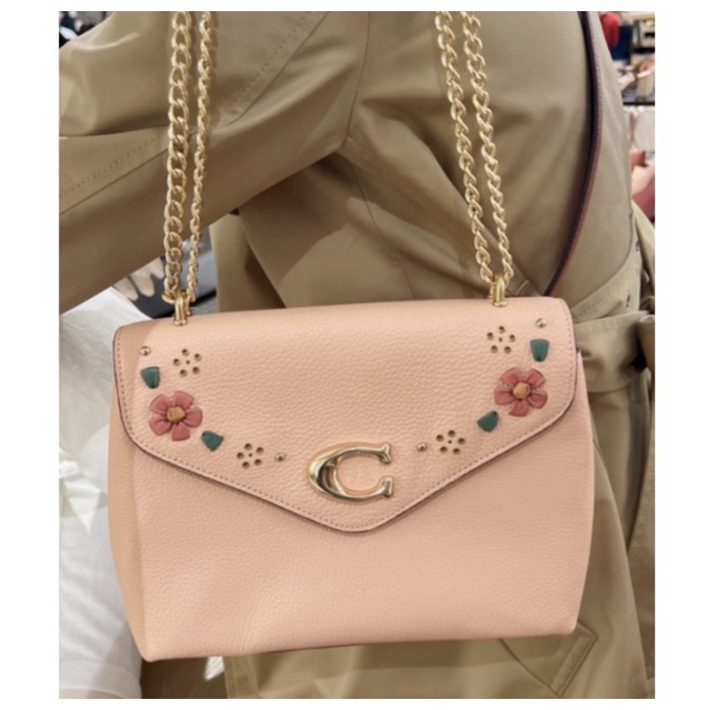 ✨ Coach 全新 C logo 立體花花  鏈條/側背包 💫