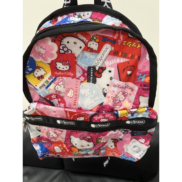 LESPORTSAC Hello Kitty雙肩背包（側面可放水壺）