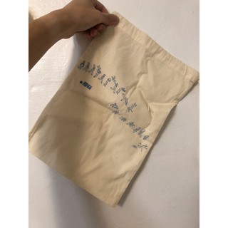 ［全新限量絕版正品］蘑菇Mogu booday棉麻抽繩防塵袋 穿衣袋