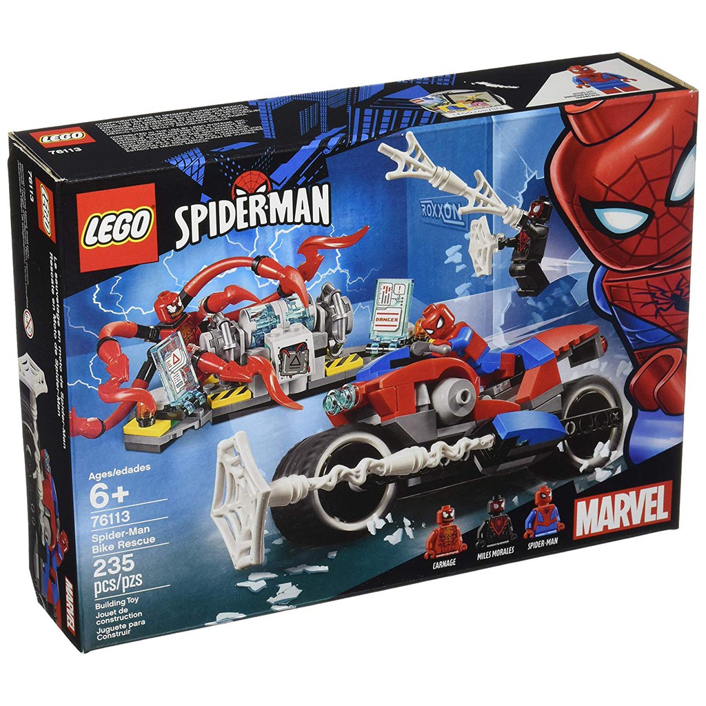 絕版全新樂高 Lego 76113 漫威超級英雄 蜘蛛人摩托車救援