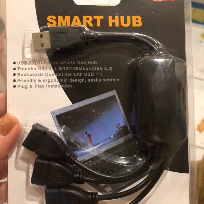 全新 SMART 4 PORTS USB 2.0 HUB 集線器 免電源