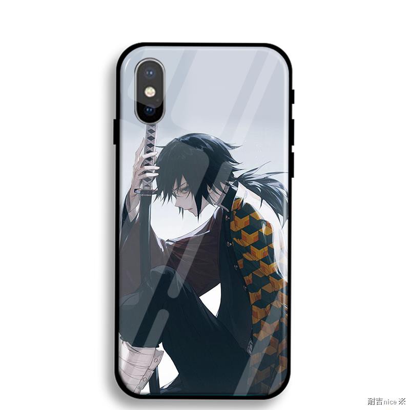 鬼滅之刃手機殼 鬼滅之刃iphone X手機殼玻璃xs Max日系蘋果xr周邊7plus 8x動漫11 蝦皮購物