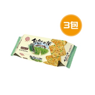中祥 自然之顏紫菜蘇打餅 3包(120g/包)