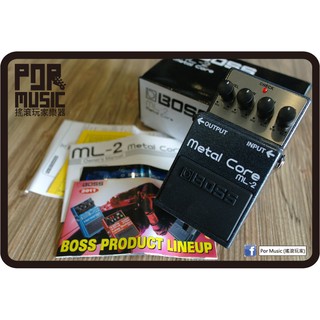 【搖滾玩家樂器】 全新 BOSS ML-2 Metal Core 破音 重失真 電吉他 單顆 效果器