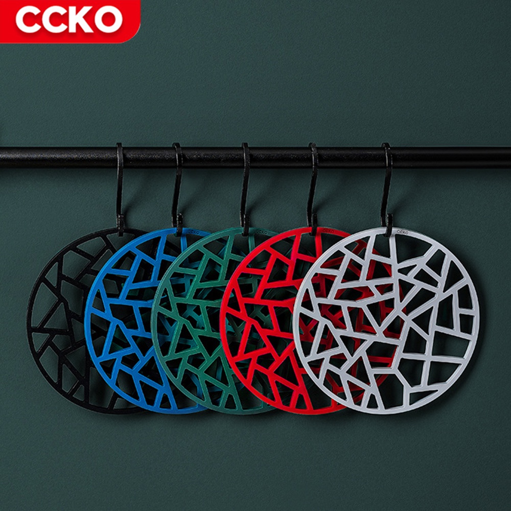 【CCKO】北歐風 幾何鏤空隔熱墊 鍋墊 杯墊 桌墊 餐墊 矽膠隔熱墊 5色任選