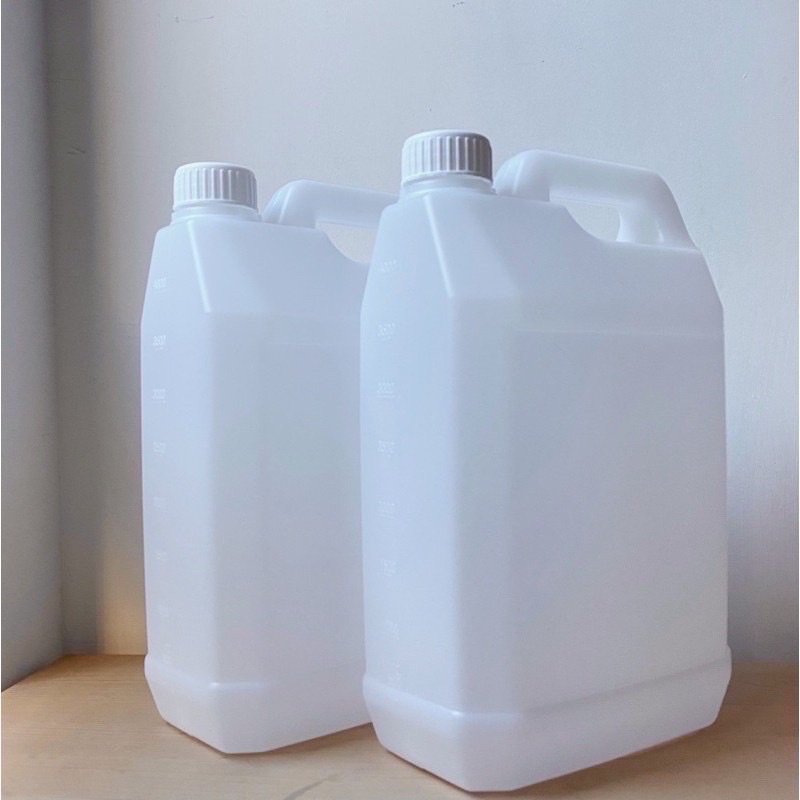 4公升白色半透明HDPE塑膠桶 4000ml有刻度_本組合為2件合售