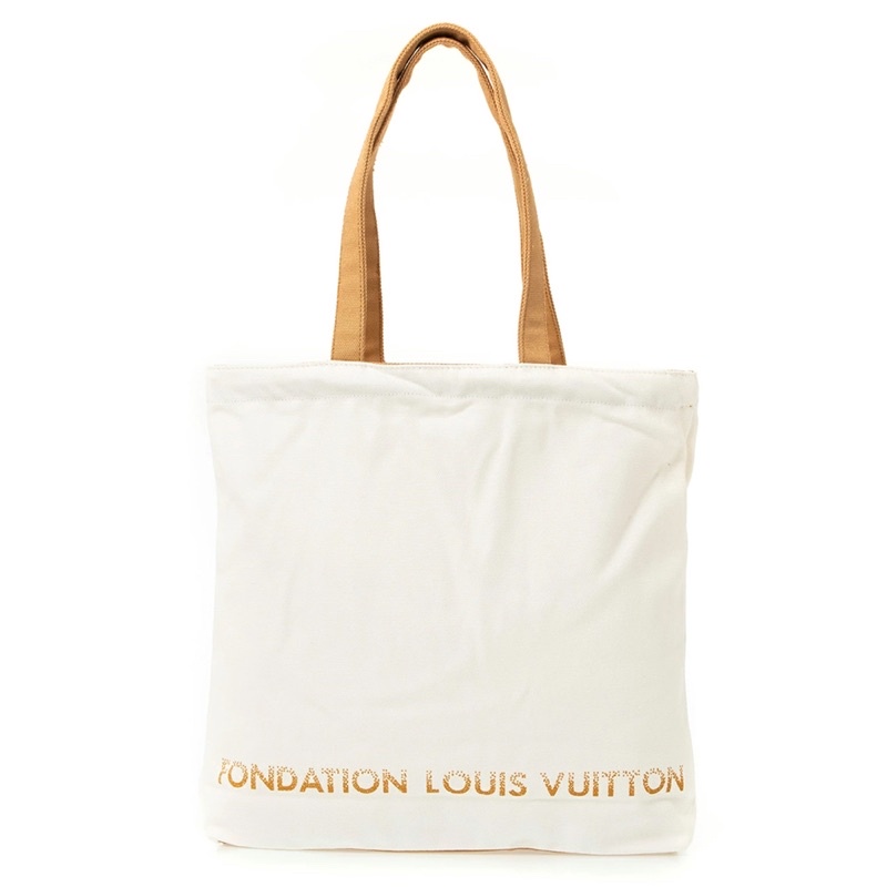 Louis Vuitton LV 限量版博物館基金會帆布袋（米色）