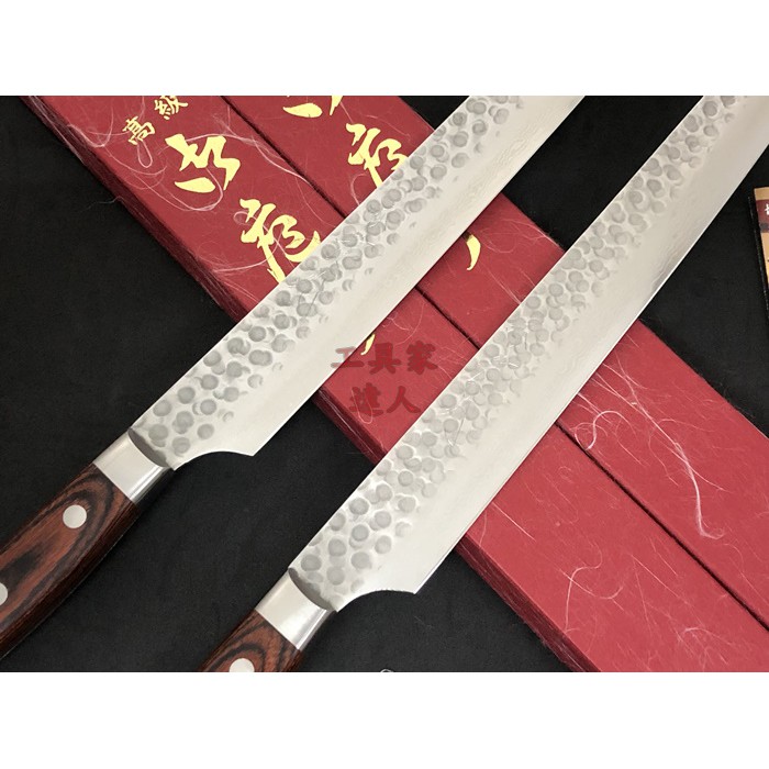 グリーン・ホワイト系 完成品♪ 堺實光 上作 刺身 先丸 包丁 白二鋼 9