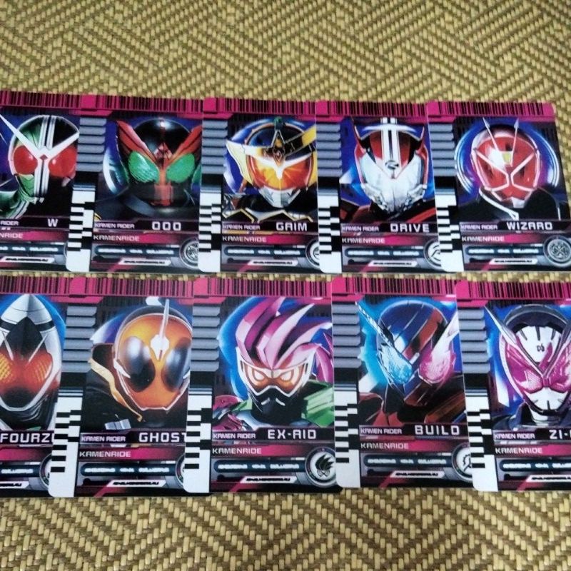 DECADE csm塑膠卡10張 新平成卡 都可刷 鎧武 ooo ghost exaid build 時王