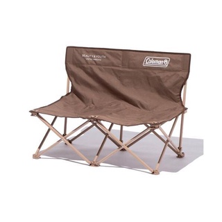 (日本預購）Coleman Beauty&Youth戶外露營野營野炊收納折疊椅雙人椅情侶椅