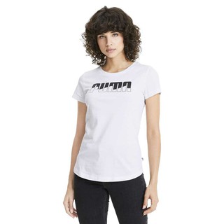 Puma Rebel 撞色LOGO燙印短TEE 女 白【 Watch On-line Store】