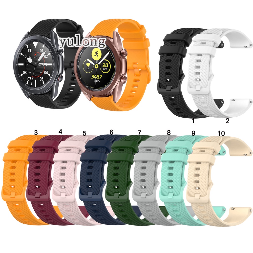 三星Galaxy Watch 3矽膠錶帶Active 2 404441454246mm Frontier Gear S3