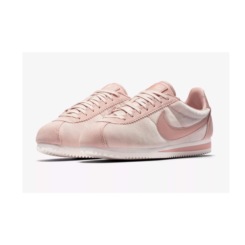 NIKE正品WMNS CLASSIC CORTEZ SE 玫瑰粉 粉色 天鵝絨 阿甘 阿甘鞋 女神款902856-202