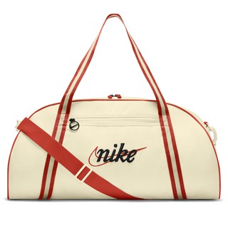 NIKE 復古旅行包 W NK GYM CLUB - RETRO 女 DH6863113 米白紅 現貨 廠商直送