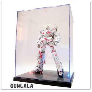 Mg 模型展示盒 壓克力模型盒 啟越 VT 鋼彈 公仔 格納庫閃爍燈光 MG HG RG防塵箱 簡易組裝收納盒