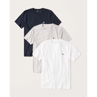 【美麗小舖】Abercrombie & Fitch AF 三件組 T恤 短袖 短T 圓領 純棉男短t~A30120