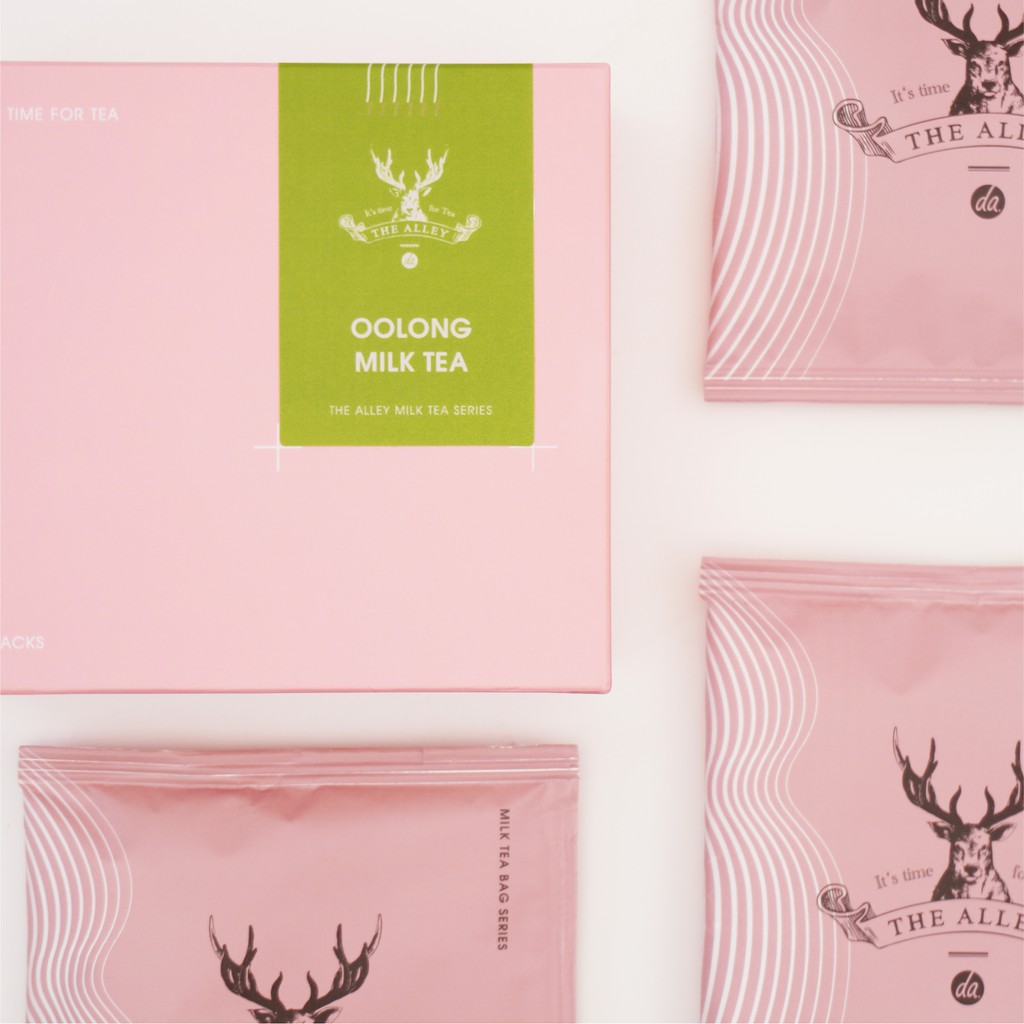 鹿角巷the Alley 濃醇伯爵 焙香烏龍 藍莓風味奶茶盒 一盒5包 蝦皮購物