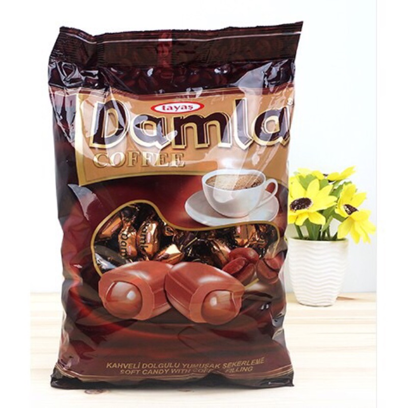 (土耳其) tayas Damla 岱瑪菈咖啡風味軟糖 黛瑪拉咖啡風味軟糖 1桶 1000 公克