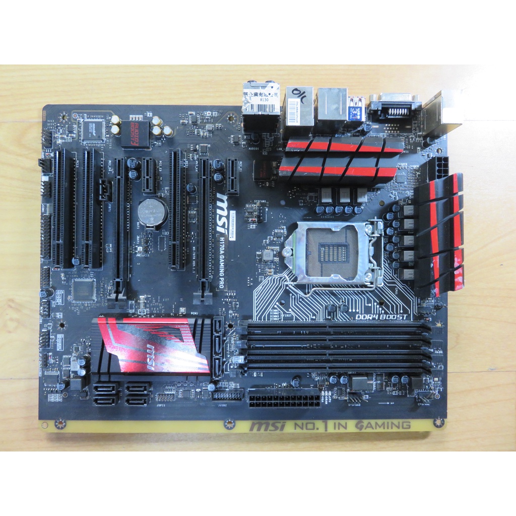 A.1151主機板-MSI/微星 H170A GAMING PRO LED動態眩光 雙通道i3/i5/i7直購價2250