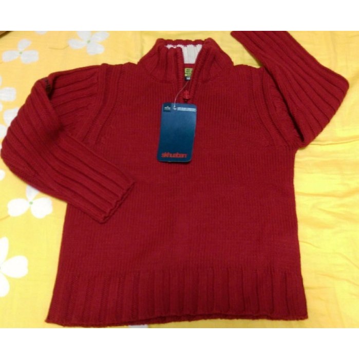全新美國專櫃skhuaban (ZARA) 暗紅色厚高領線衫尺寸:4-5歲| 蝦皮購物