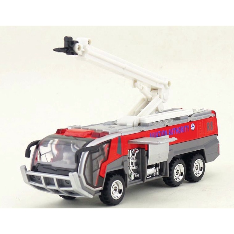 「車苑模型」蒂雅多 汽車模型  兒童玩具1:50 國際航空消防車  機場消防車  水槍消防  紅 散裝