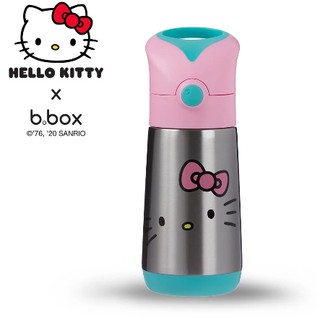 b.box Kitty不鏽鋼吸管保冷杯-Kitty 水壺 350ml/保溫水杯/保溫水壺/兒童水壺✪準媽媽婦嬰用品✪