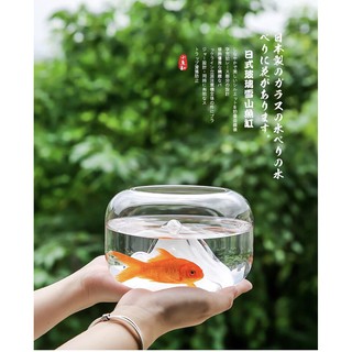 《哈利森之家》雪山造型魚缸/極簡風魚缸/日式簡約風魚缸/透明玻璃魚缸/鬥魚魚缸