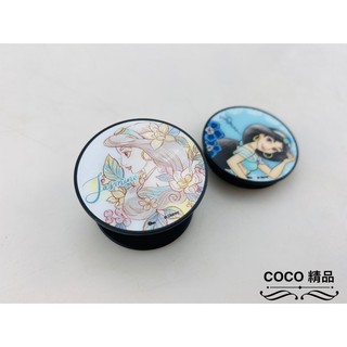 COCO機車精品 氣囊支架 伸縮支架 手機支架 手機氣囊支架 卡通支架 圓形支架 公主系列 1.茉莉 2.花朵茉莉