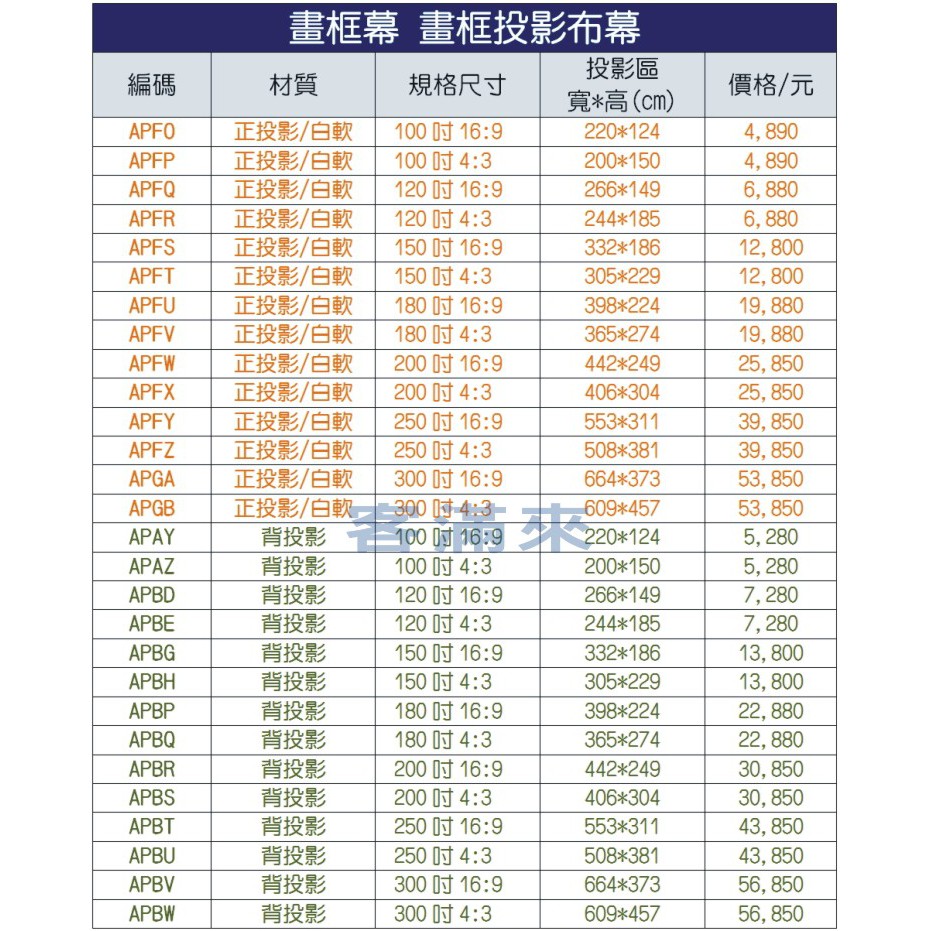 可開發票畫框投影布幕背投影軟幕200吋16 9 畫框布幕畫框幕投影布幕抗光布幕投影布幕apbr客滿來
