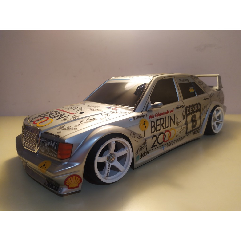 稀有透明 車殼 1 10 Tamiya Mercedes Benz 190e Berlin 00 柏林紀念塗裝 蝦皮購物