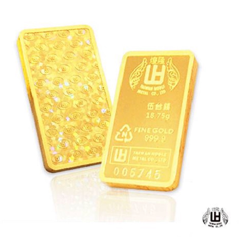 9999黃金條塊煌隆幻彩金條五台錢 蝦皮購物