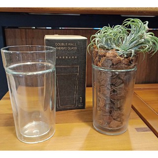 耐熱雙層玻璃杯 280ml 玻璃杯 雙層杯 牛奶杯 咖啡杯 耐熱杯 飲料杯 果汁杯