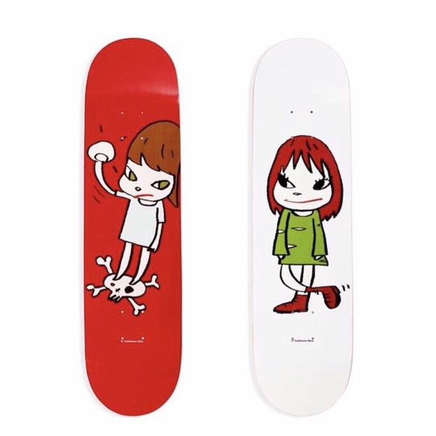奈良美智 Yoshimoto Nara  Moma 滑板 （黑、紅）