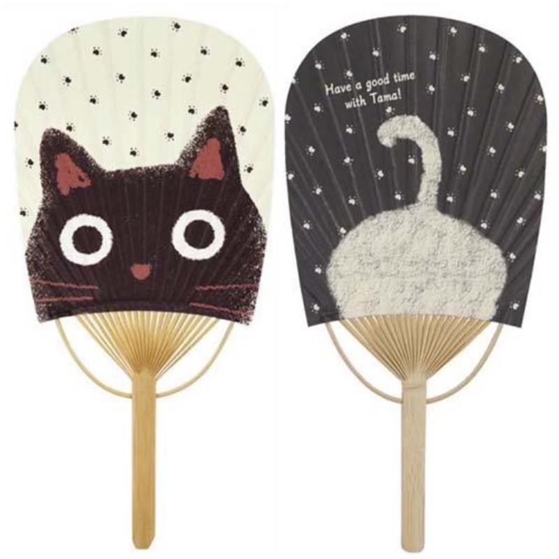 日本代購7 10日 ウチわ猫貓部日本手工製団扇扇子 蝦皮購物